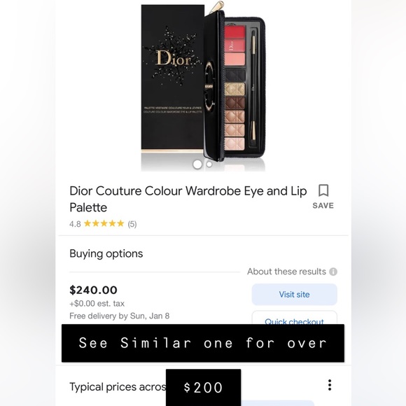 Dior Holiday edition leather eye and lip palette. - Picture 3 of 8